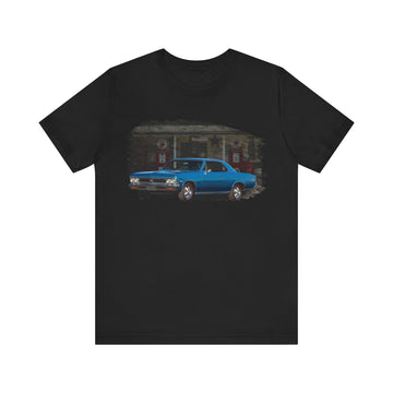 New 1966 Chevelle SS in our filling station series Short Sleeve T-Shirt