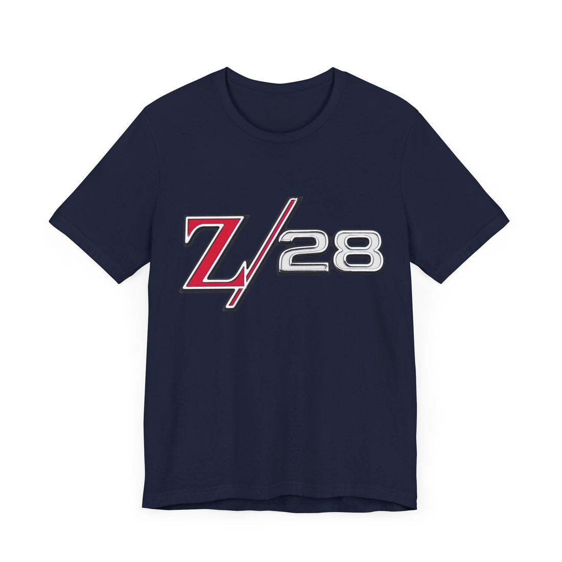Chevy Camaro Z28 Logo Short Sleeve Tee with bold graphic on light fabric.