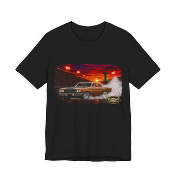 Nitro Series – High-Octane Classic  Drag Racing with Distressed 1970 Plymouth Road Runner Nitro Series T-Shirt