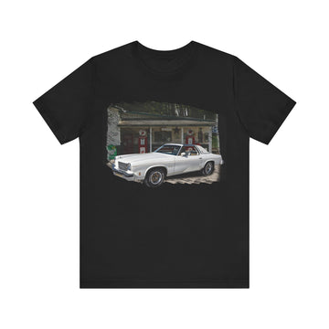 NEW 1975 Hurst Olds 442 in our filling station series Short Sleeve T-Shirt