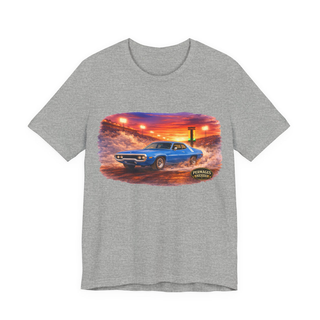 Nitro Series – High-Octane Classic  Drag Racing with Distressed 1971 Plymouth Road Runner Nitro Series T-Shirt