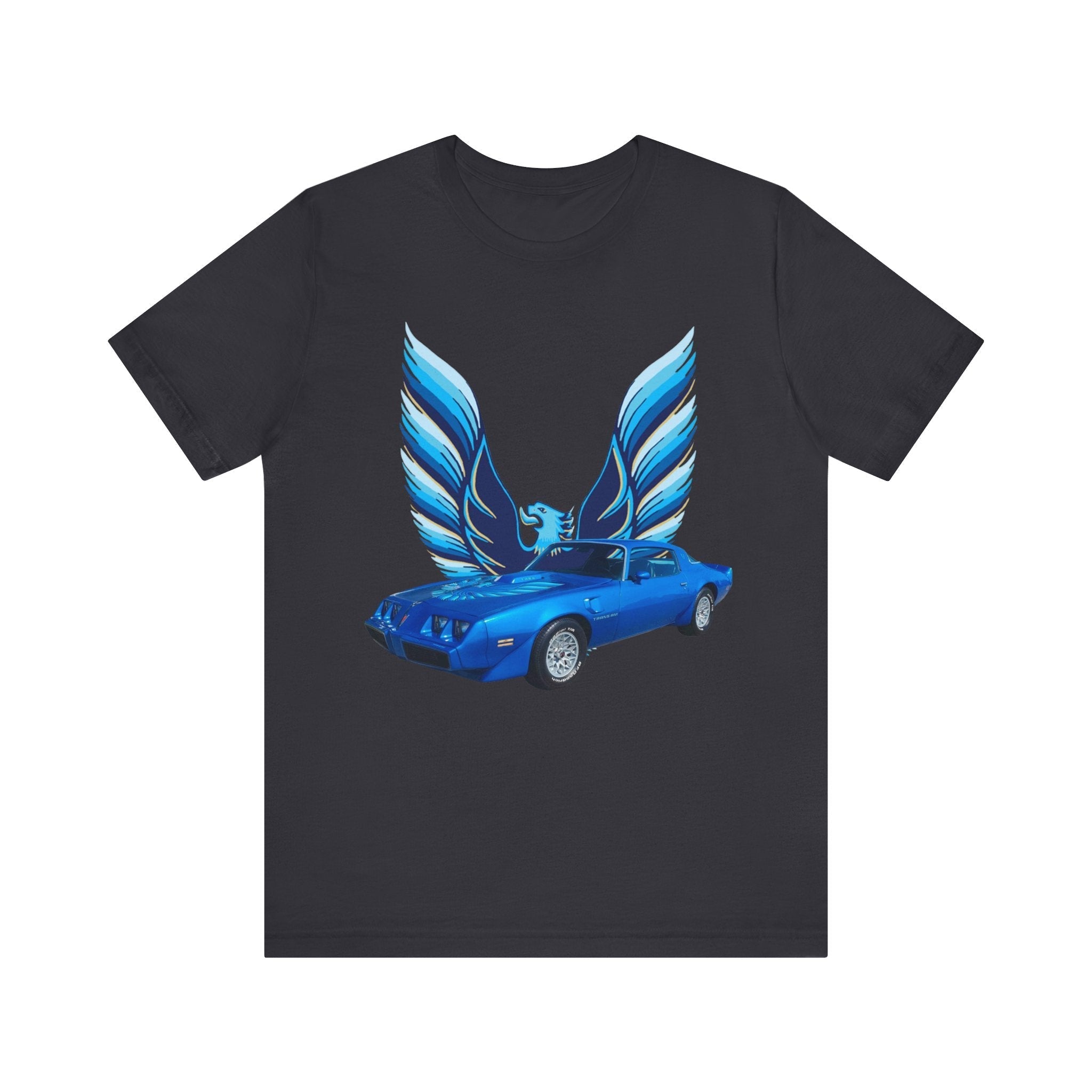 1979 Pontiac Firebird Trans AM Short Sleeve Tee featuring vintage car design.