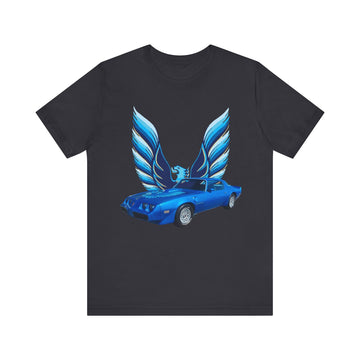 1979 Pontiac Firebird Trans AM Short Sleeve Tee featuring vintage car design.
