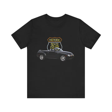 2005 Chevy SSR in our Route 66 in the dark series Short Sleeve T-Shirt