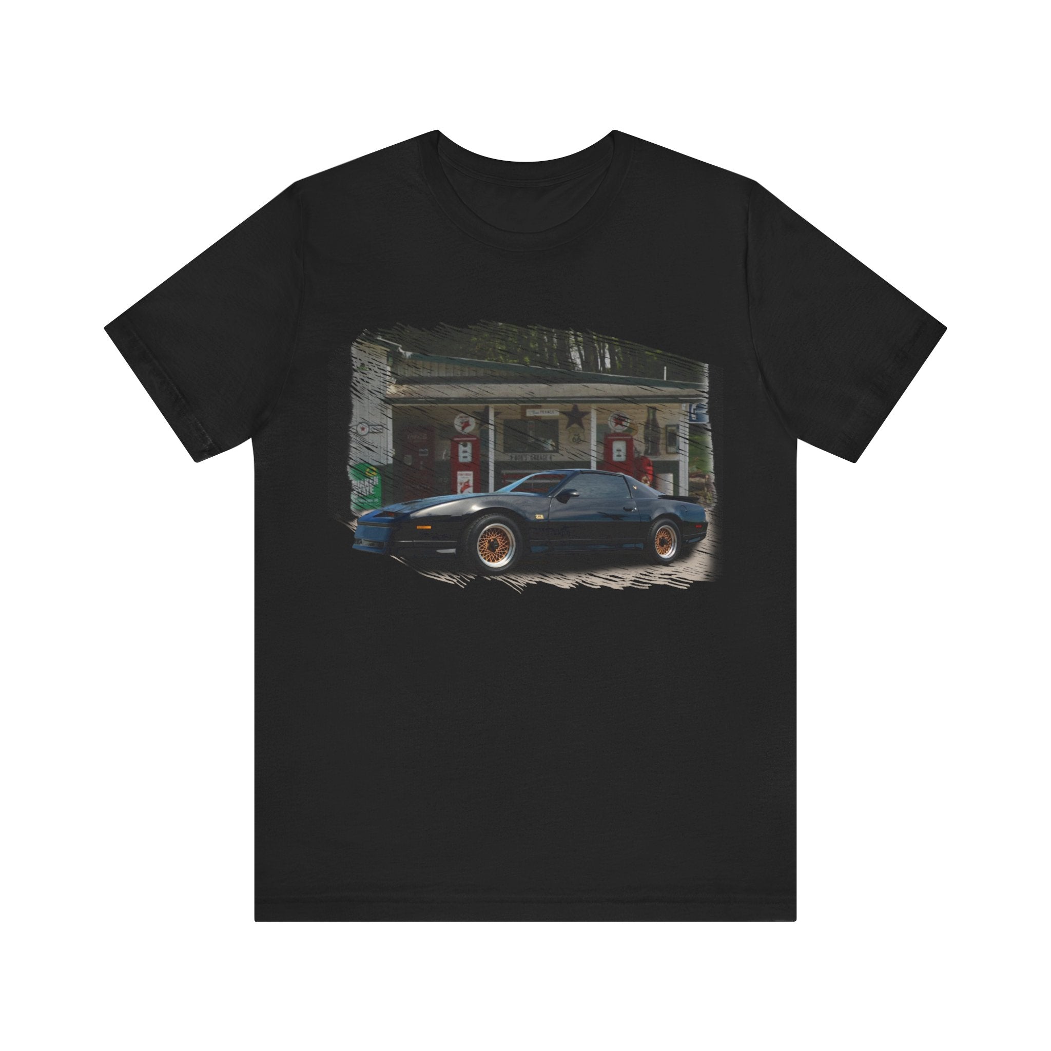 NEW 1989 Firebird Trans AM GTA in our filling station series Short Sleeve T-Shirt