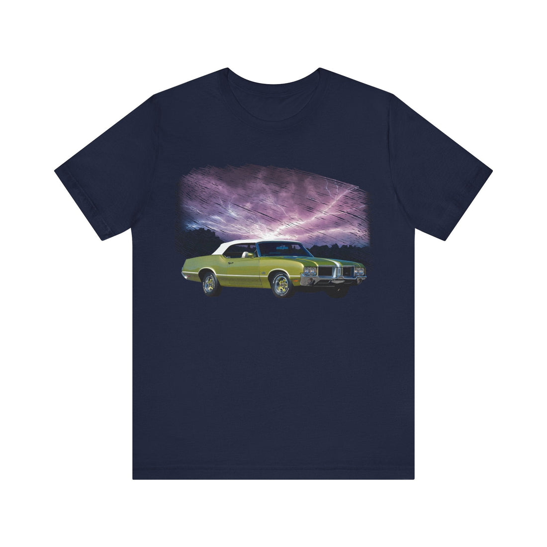 1971 Olds Cutlass 442 in our lightning series Short Sleeve Tee