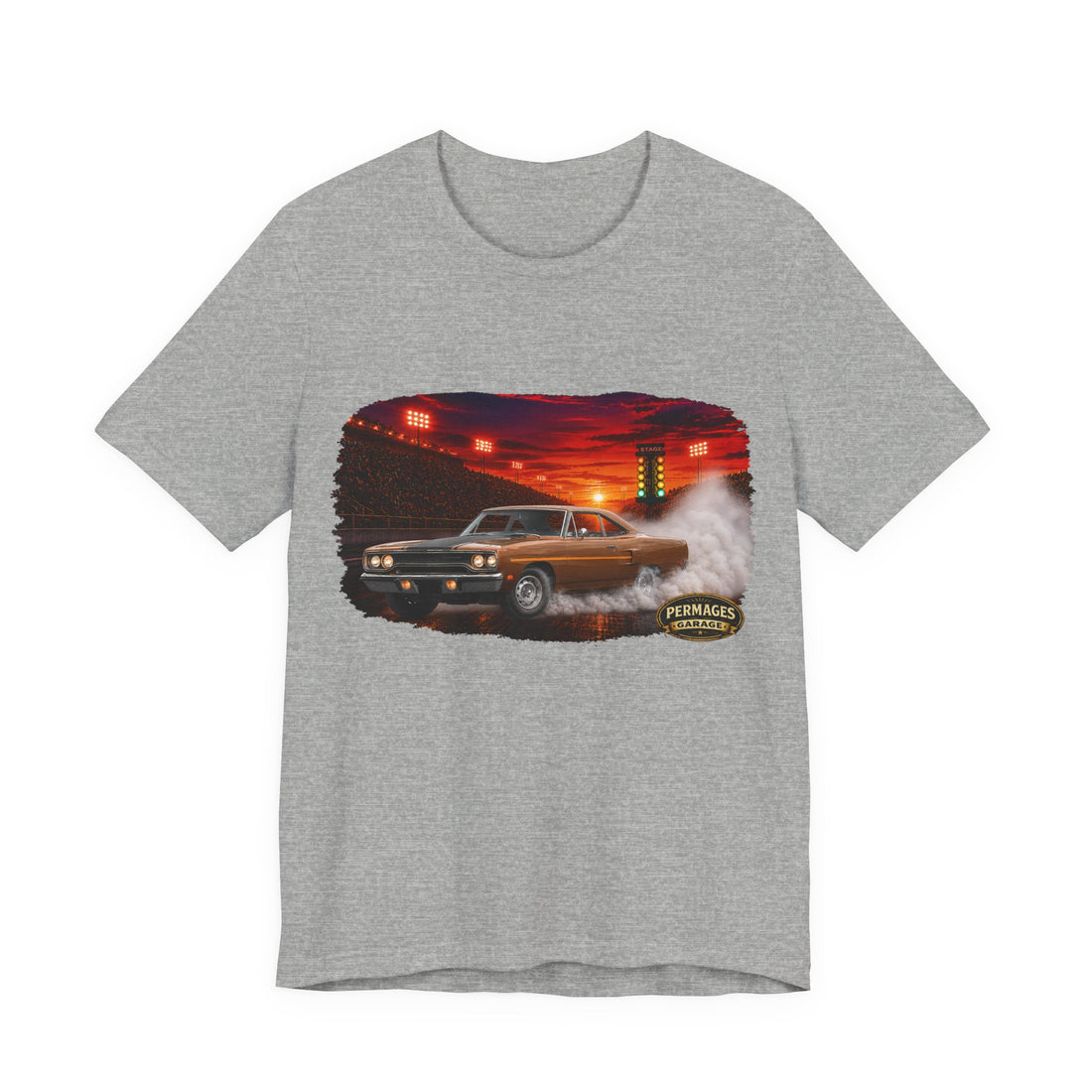 Nitro Series – High-Octane Classic  Drag Racing with Distressed 1970 Plymouth Road Runner Nitro Series T-Shirt