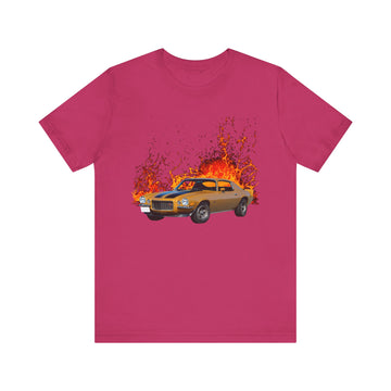 1970 Camaro Z28 in our lava series Short Sleeve Tee