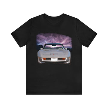 1982 Collectors Edition Corvette in our lightning series Short Sleeve Tee