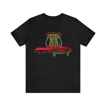 1964 Corvette in our route 66 series Short Sleeve Tee