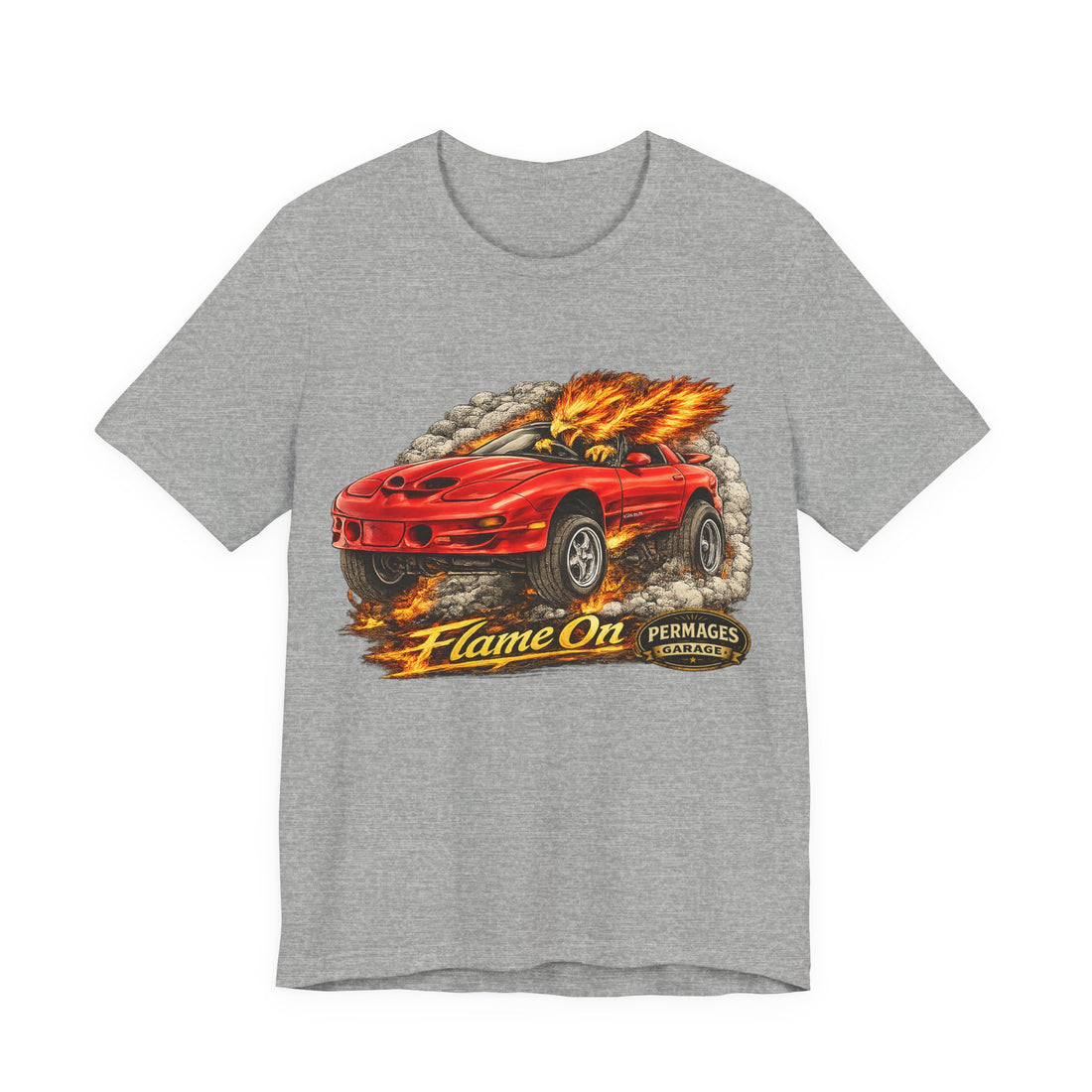 Flame On! Lightly Distressed. Pontiac Firebird Outlaw Series T-Shirt