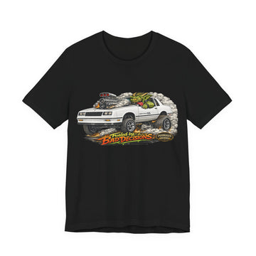 Fueled by Bad Decisions! Lightly Distressed Monte Carlo SS Outlaw Series T-Shirt