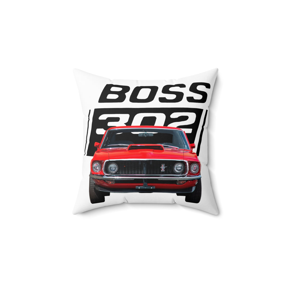 1969 Boss Mustang Spun Polyester Square Pillow