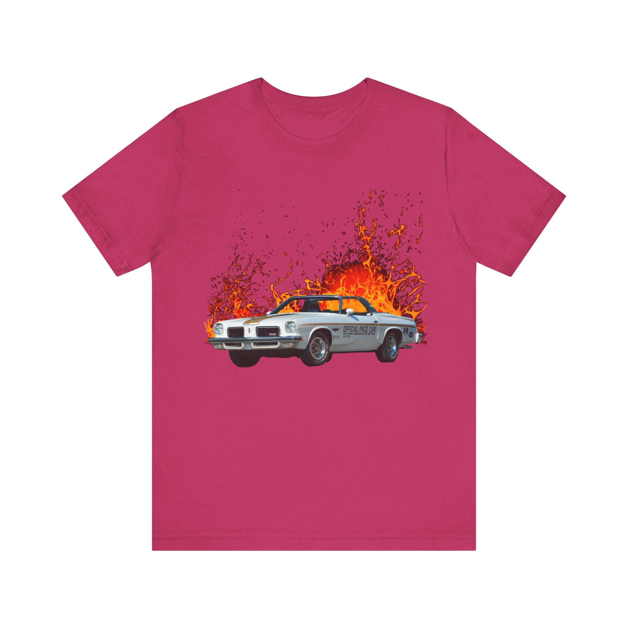 1974 Hurst Olds 442 in our lava series Short Sleeve Tee