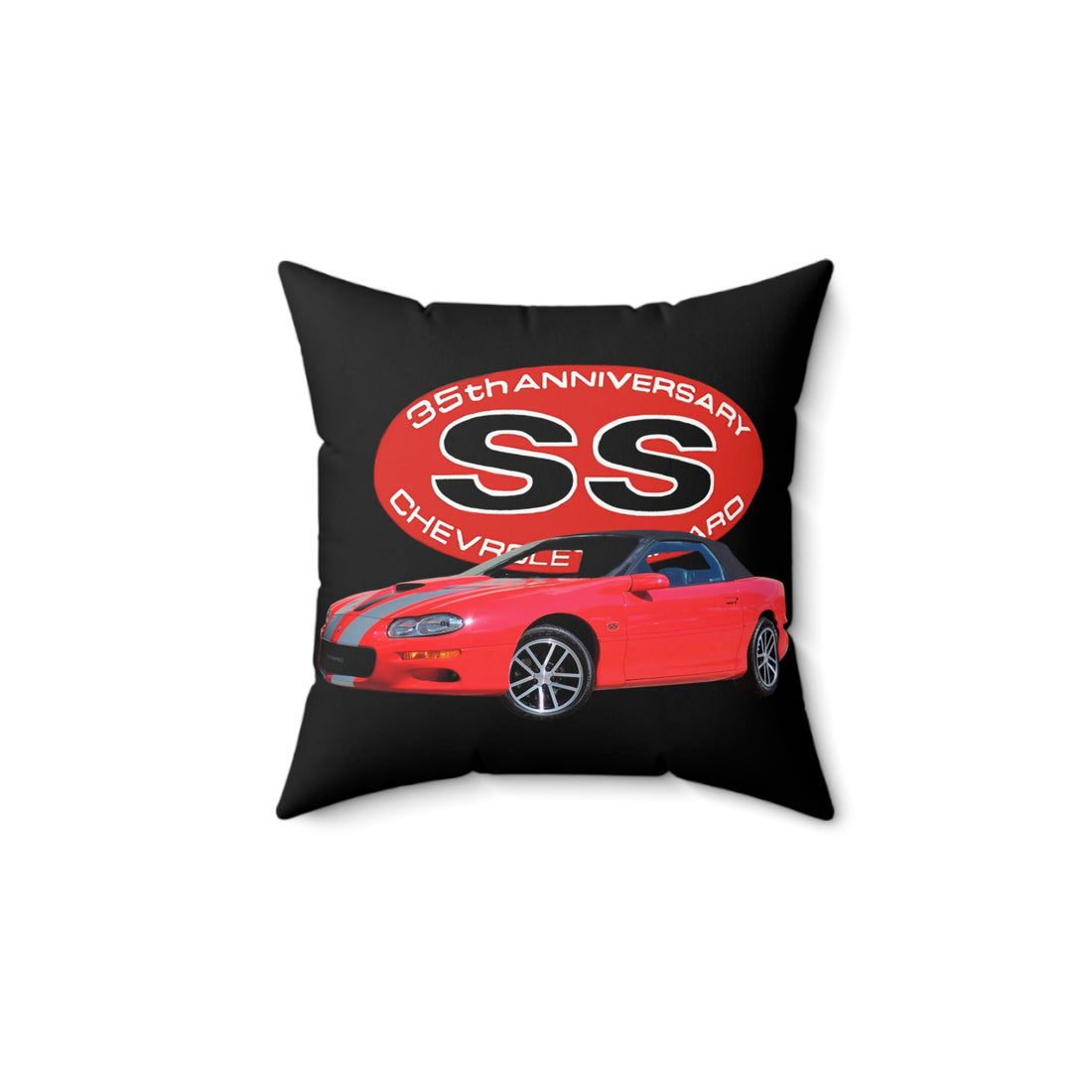 2002 35th Anniversary Camaro Spun Polyester Square Pillow