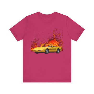 1986 Corvette in our lava series Short Sleeve Tee