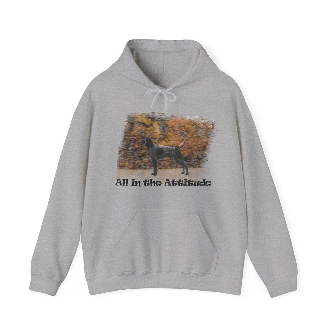 German Shorthaired Pointer (GSP) in our Fall Attitude Hoodie