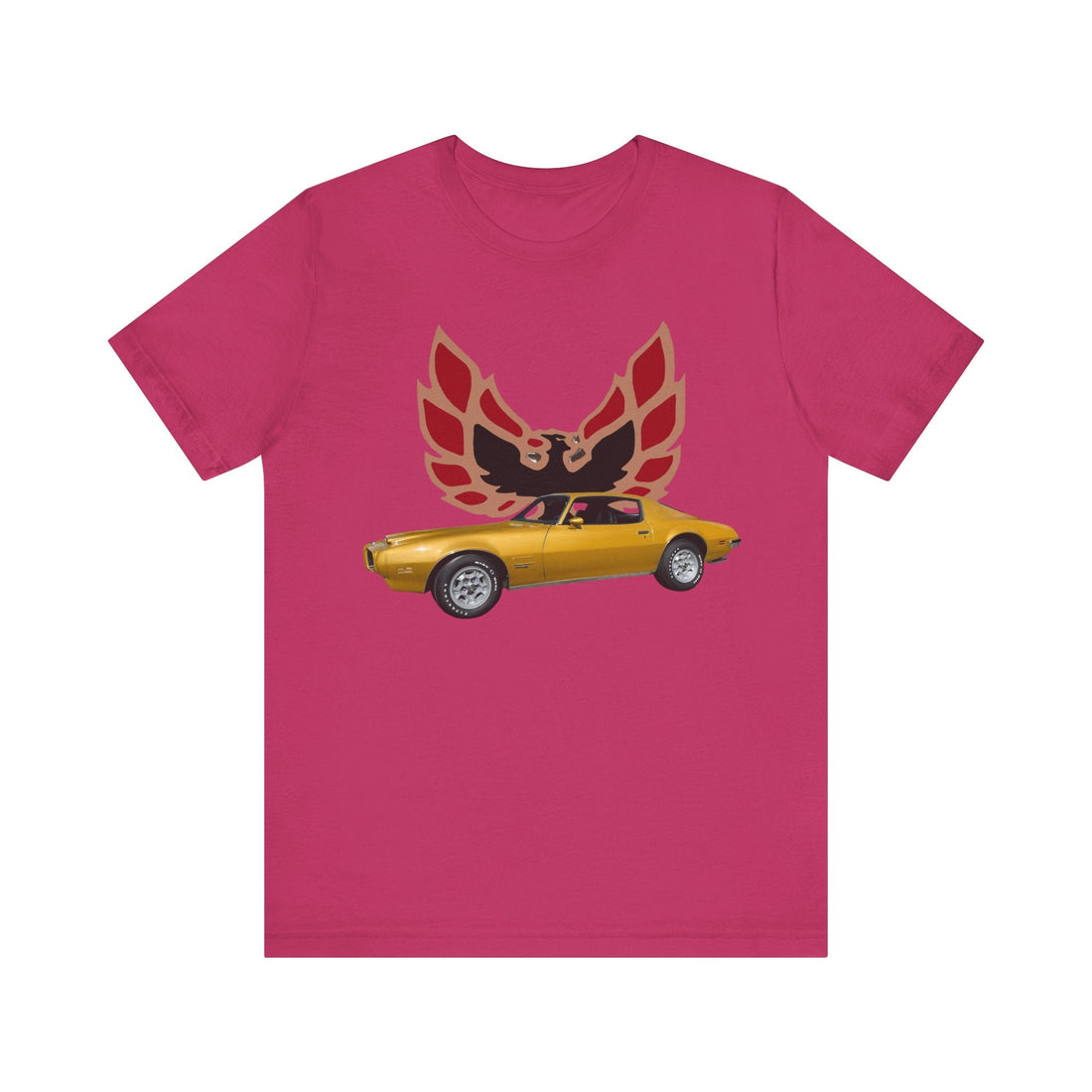 1971 Pontiac Formula Firebird Short Sleeve Tee with classic car design.