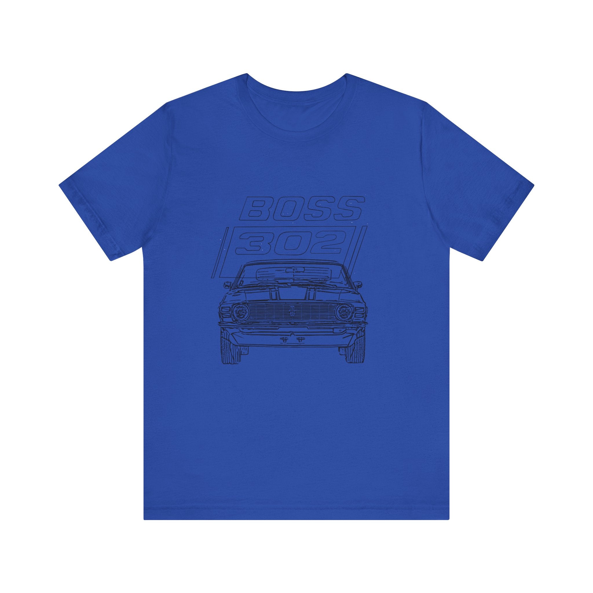 1970 Mustang Boss 302 in our sketch series Short Sleeve Tee