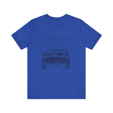 1970 Mustang Boss 302 in our sketch series Short Sleeve Tee