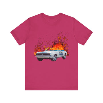 1967 Camaro Pace Car in our lava series Short Sleeve Tee