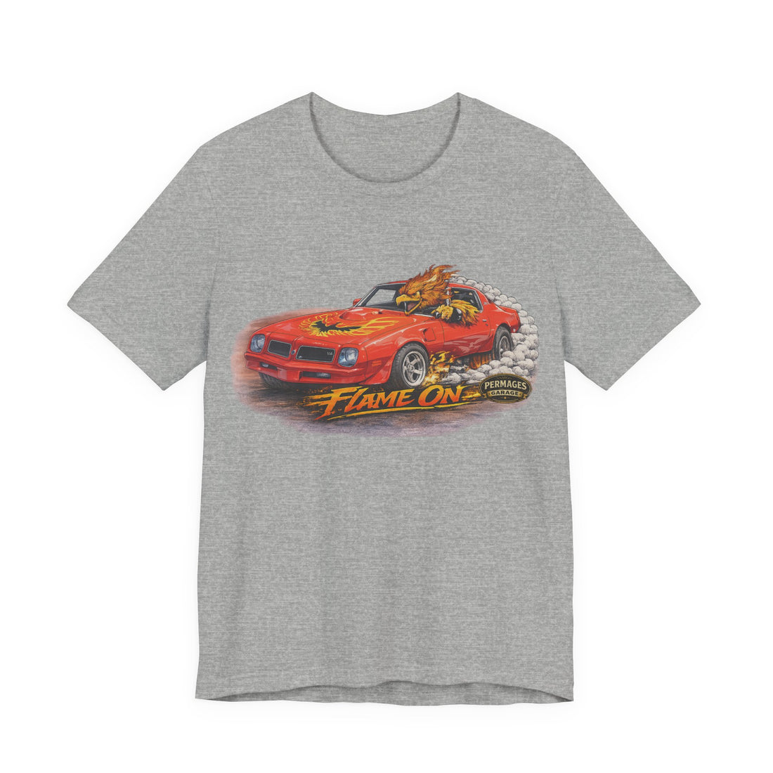 Outlaw Series “Flame On” Pontiac Firebird  Muscle Car T-Shirt