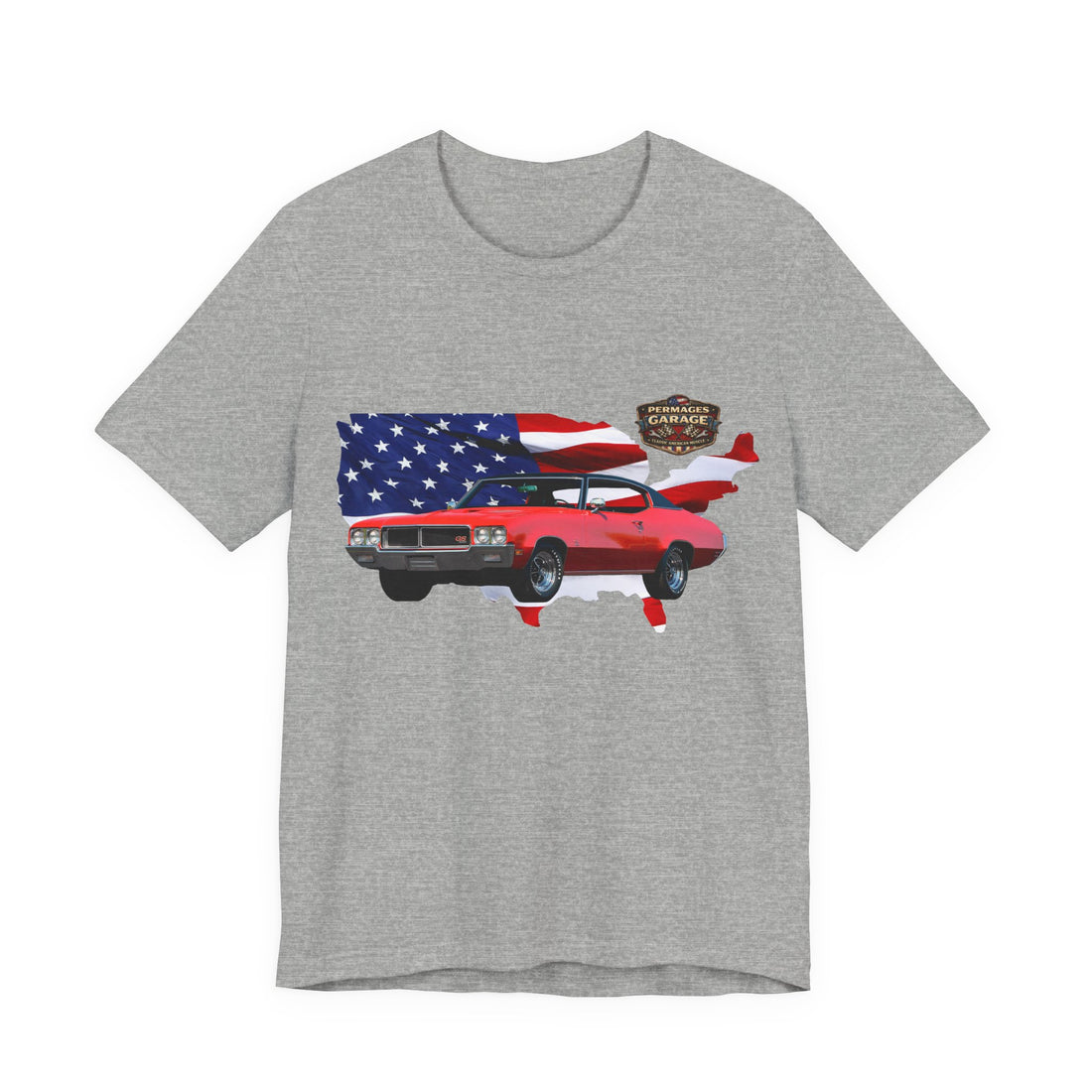 US Steel Series – Horsepower with a hometown!  Slightly Distressed 1970 Buick Gran Sport GS US Steel Series T-Shirt