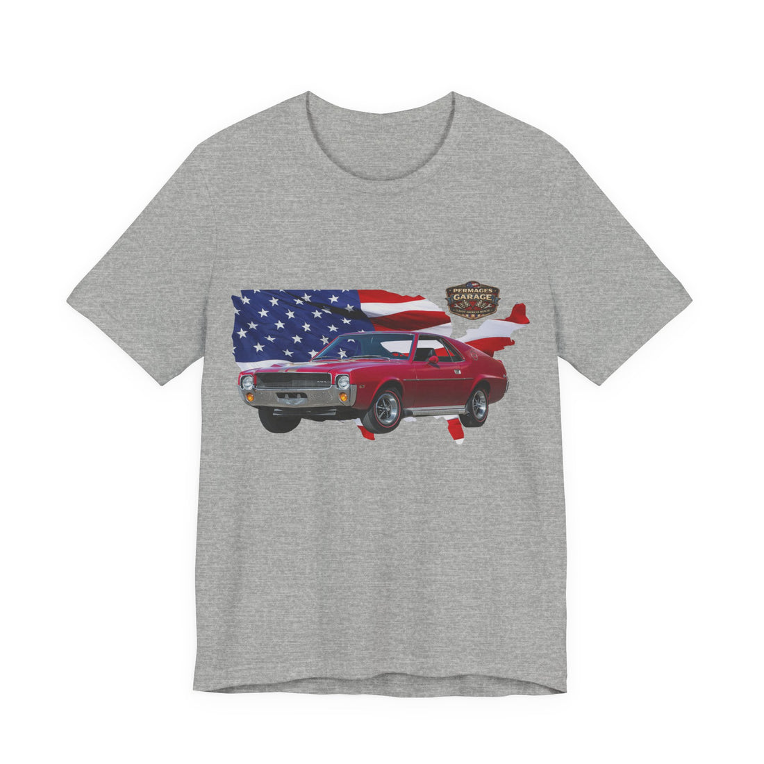US Steel Series – Horsepower with a hometown!  Slightly Distressed 1969 AMC AMX US Steel Series T-Shirt