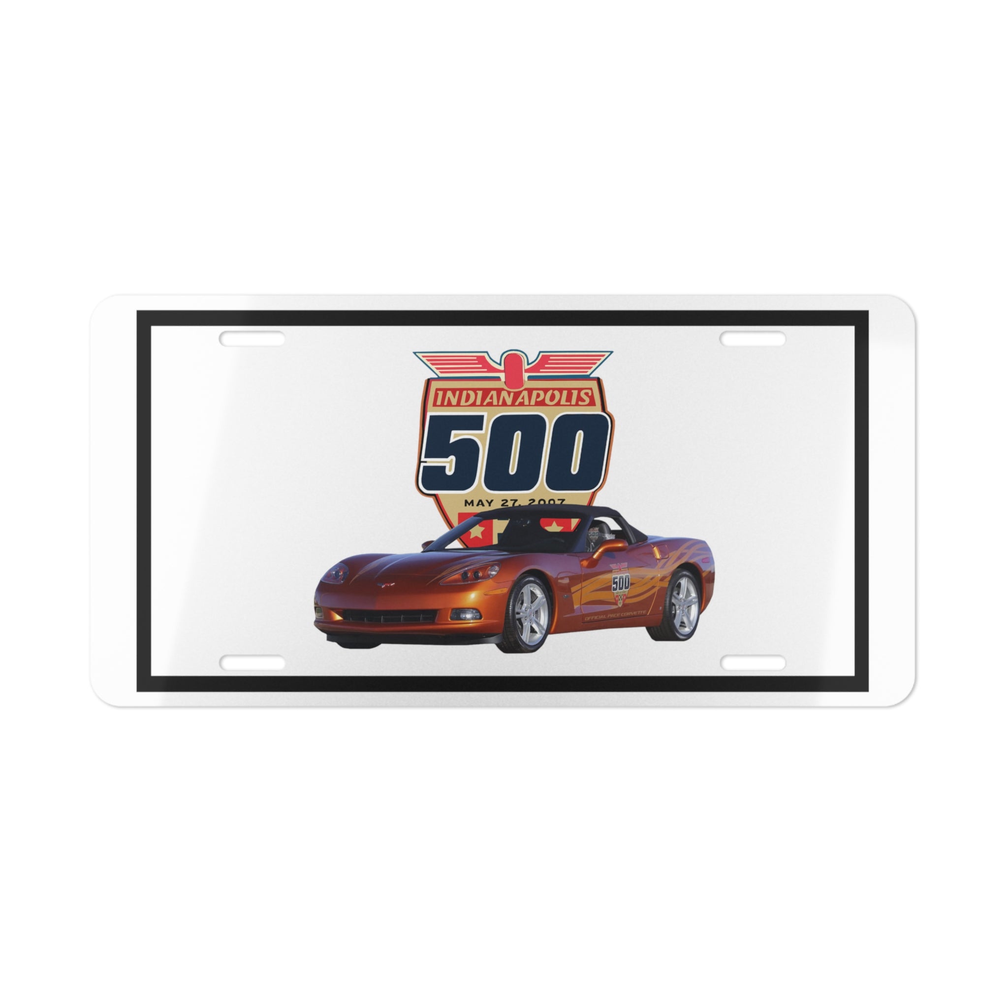 2007 Corvette Pace Car License Plate