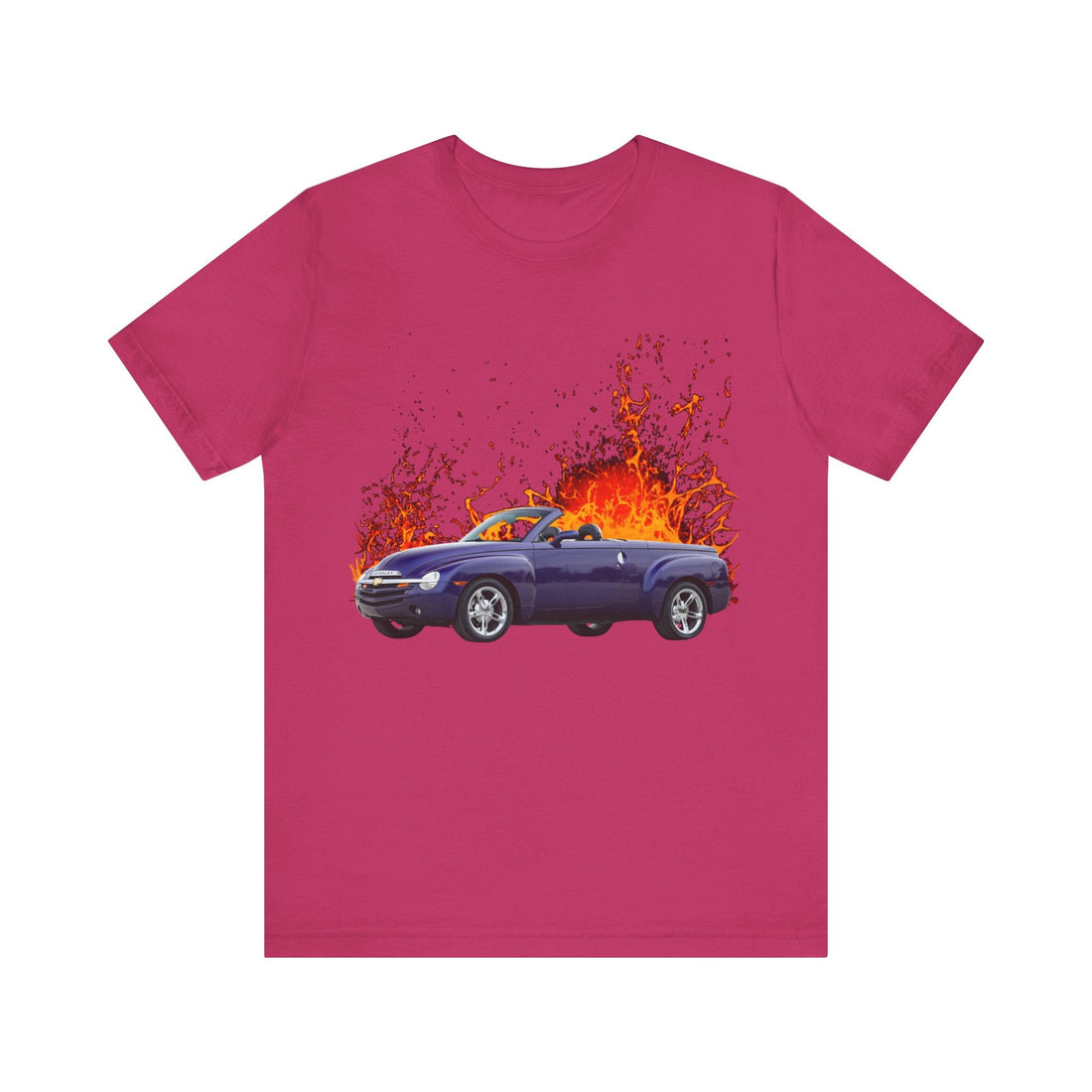 2004 Chevy SSR lava series short sleeve tee with vibrant car print.