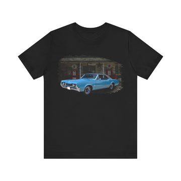 New 1967 Cutlass in our filling station series Short Sleeve T-Shirt