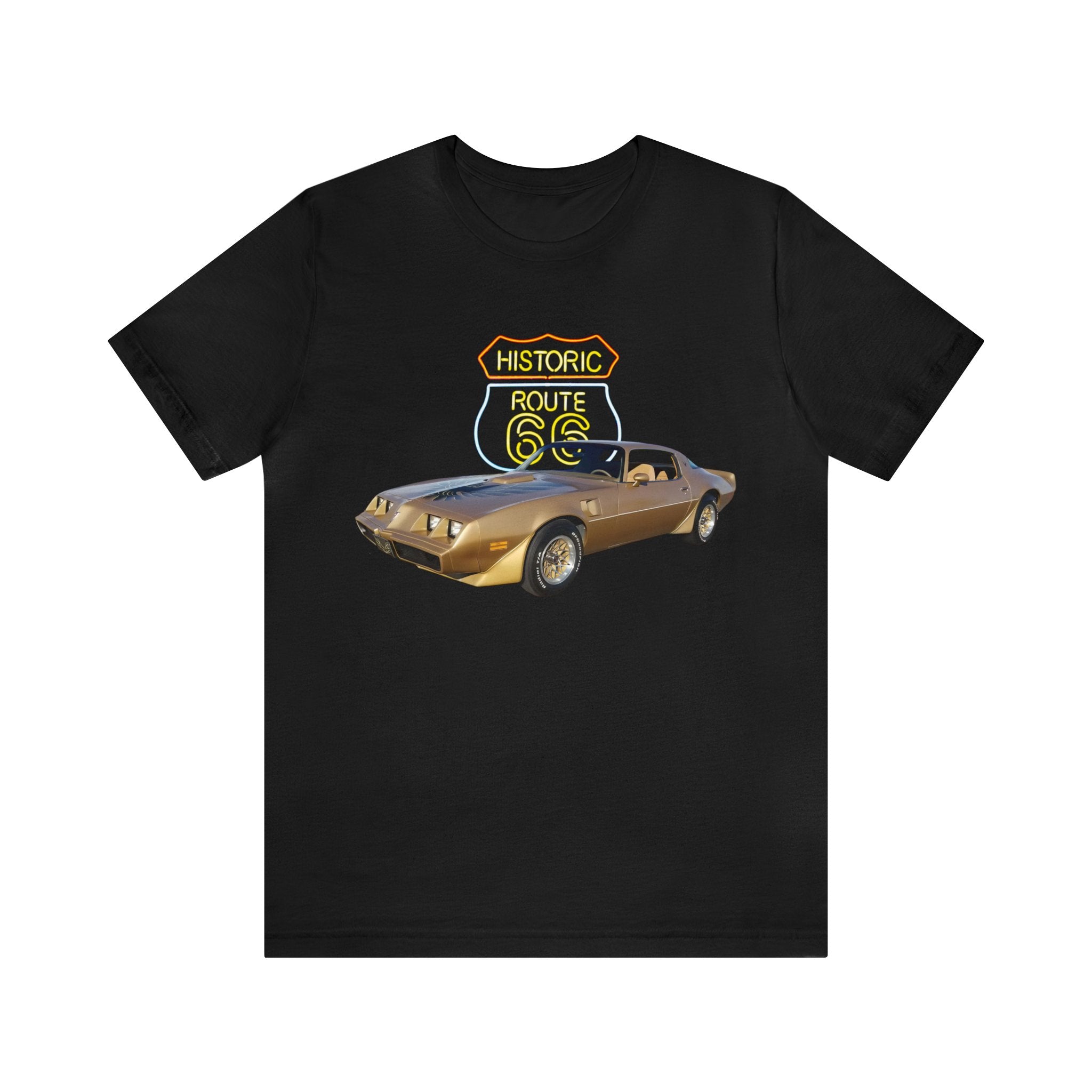 1979 Firebird Trans AM in our route 66 series Short Sleeve Tee