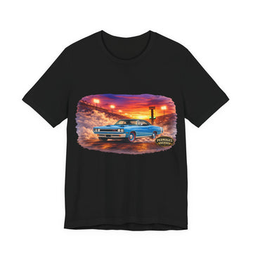 Nitro Series – High-Octane Classic  Drag Racing with Distressed 1969 Dodge Coronet RT Nitro Series T-Shirt