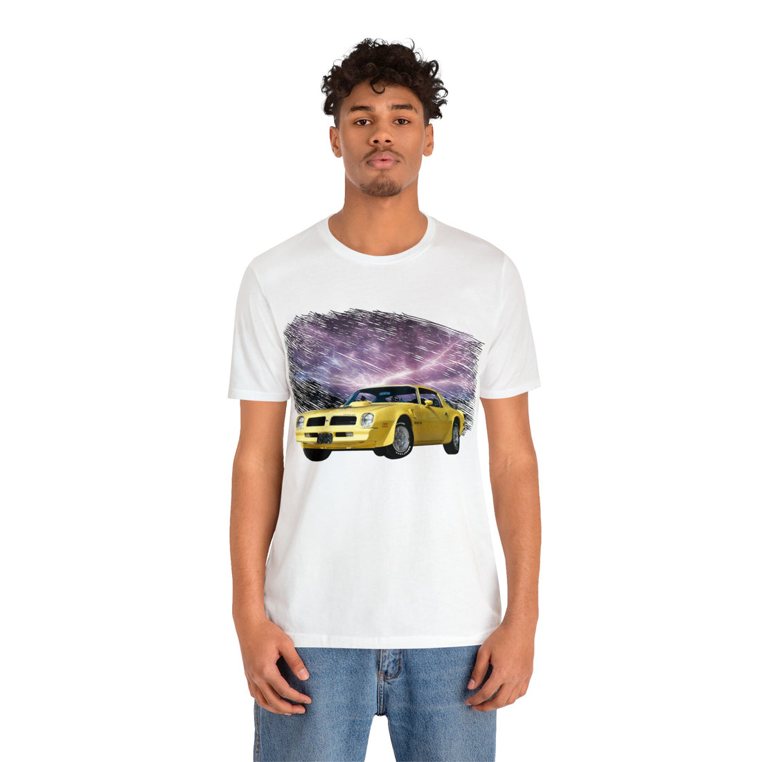 1976 Firebird Trans AM in our lightning series Short Sleeve Tee