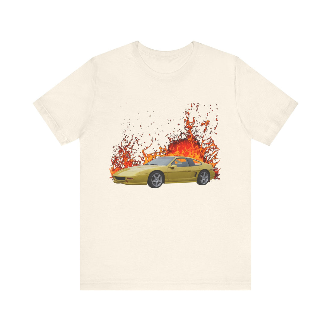 1986 Pontiac Fiero lava series short sleeve tee design in black.