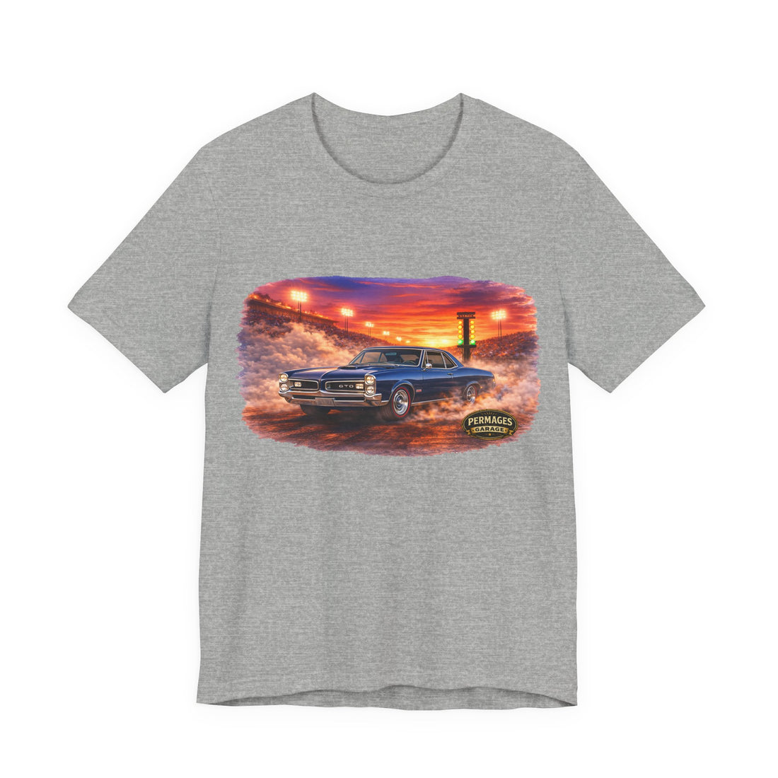 Nitro Series – High-Octane Classic  Drag Racing with Distressed 1966 Pontiac GTO Nitro Series T-Shirt
