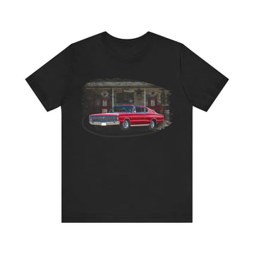 1966 Charger in our filling station series Short Sleeve T-Shirt