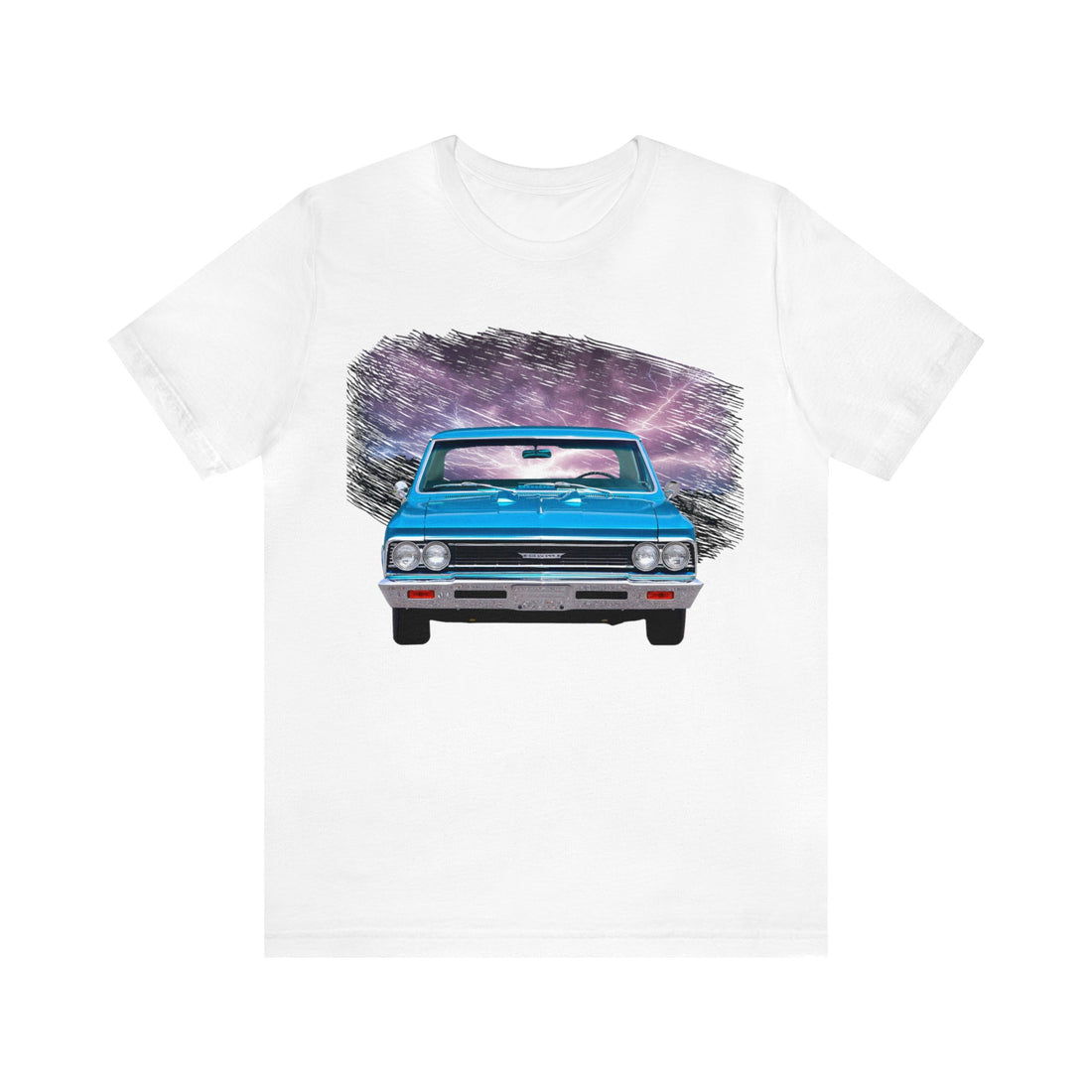 1966 Chevelle in our lightning series Short Sleeve Tee