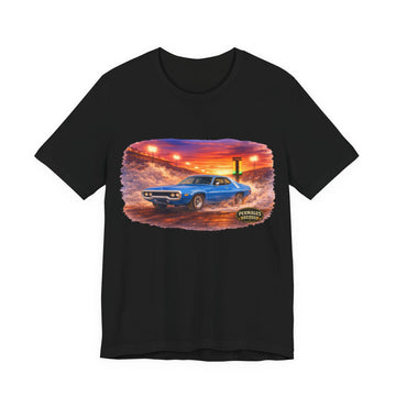 Nitro Series – High-Octane Classic  Drag Racing with Distressed 1971 Plymouth Road Runner Nitro Series T-Shirt