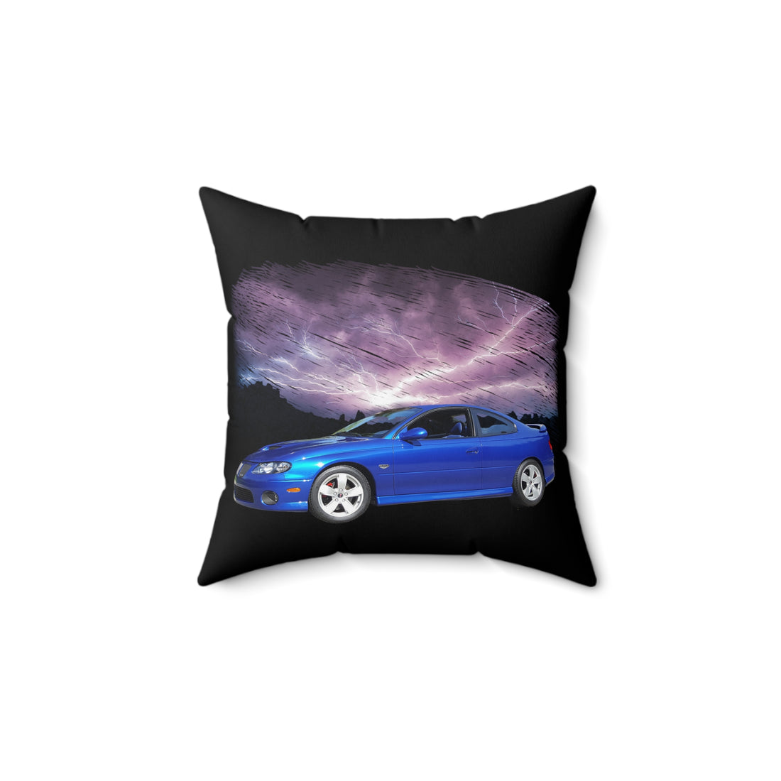 2005 GTO in our lightning series Spun Polyester Square Pillow