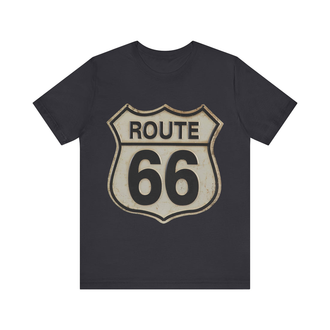 Distressed Route 66 sign Short Sleeve Tee