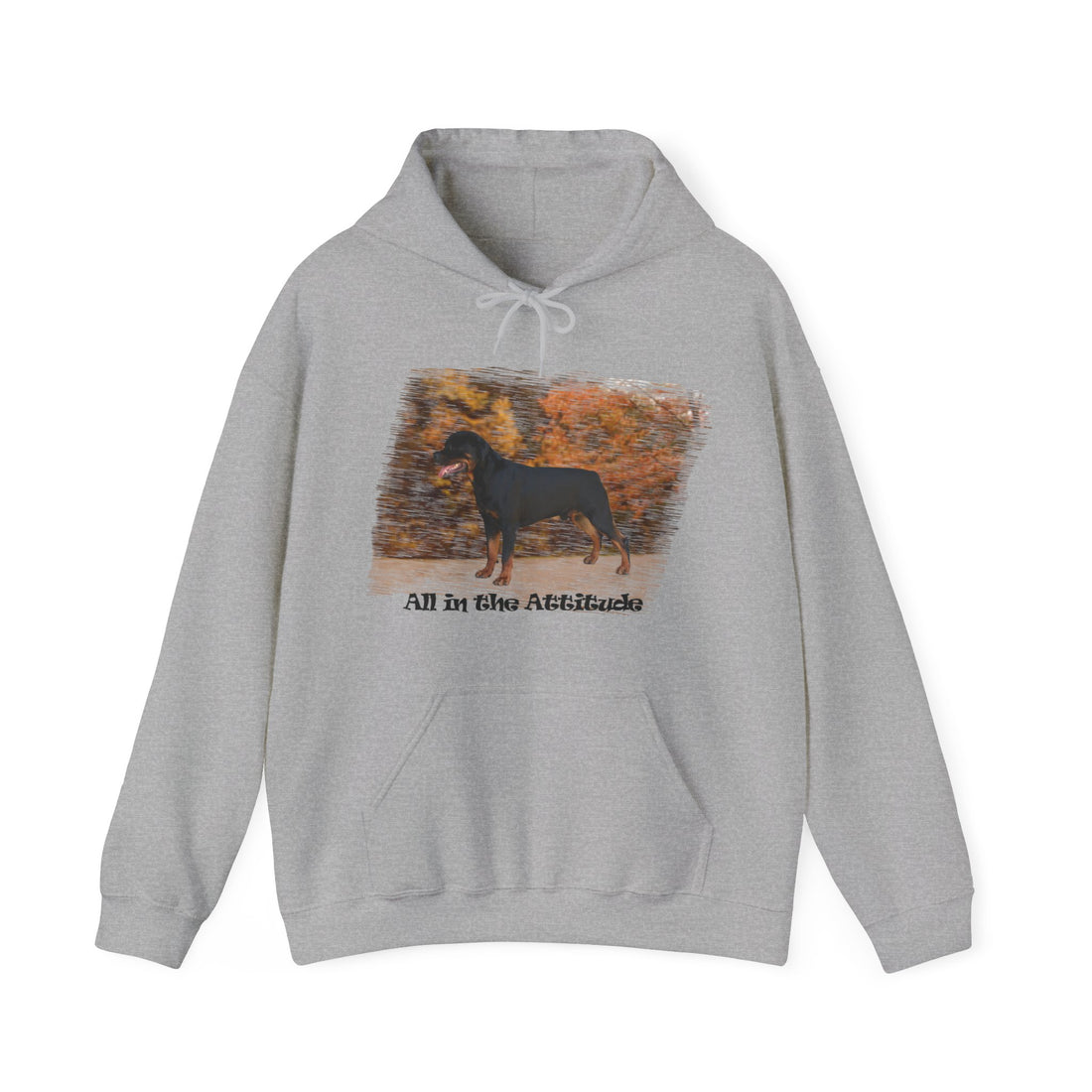 Rottweiler in our Fall Attitude Hoodie