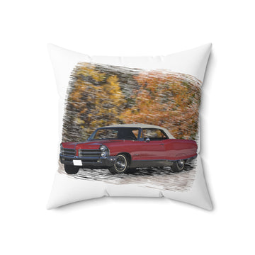 1965 Bonneville in our fall day series Spun Polyester Square Pillow