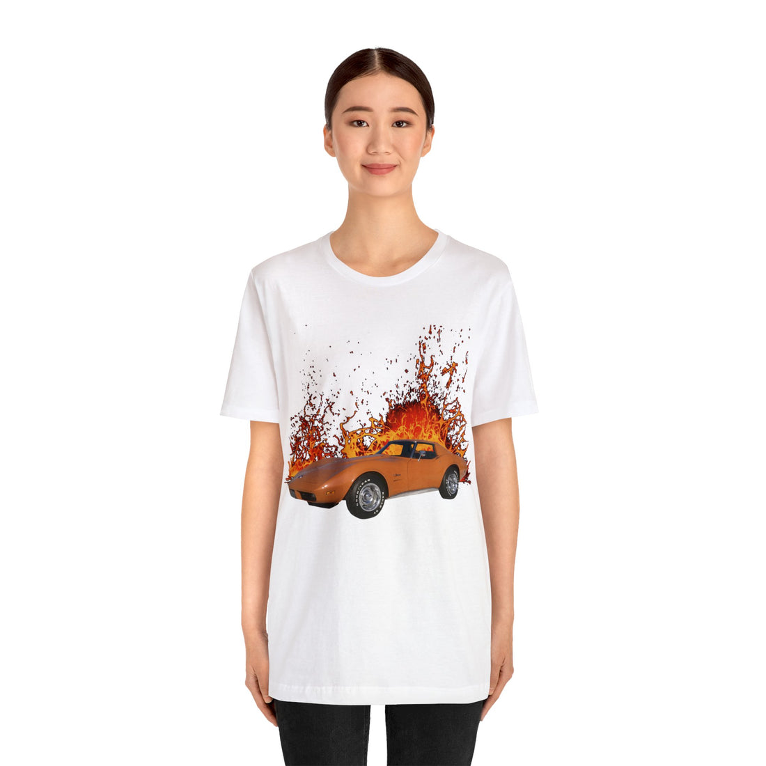 1974 Corvette in our lava series Short Sleeve Tee