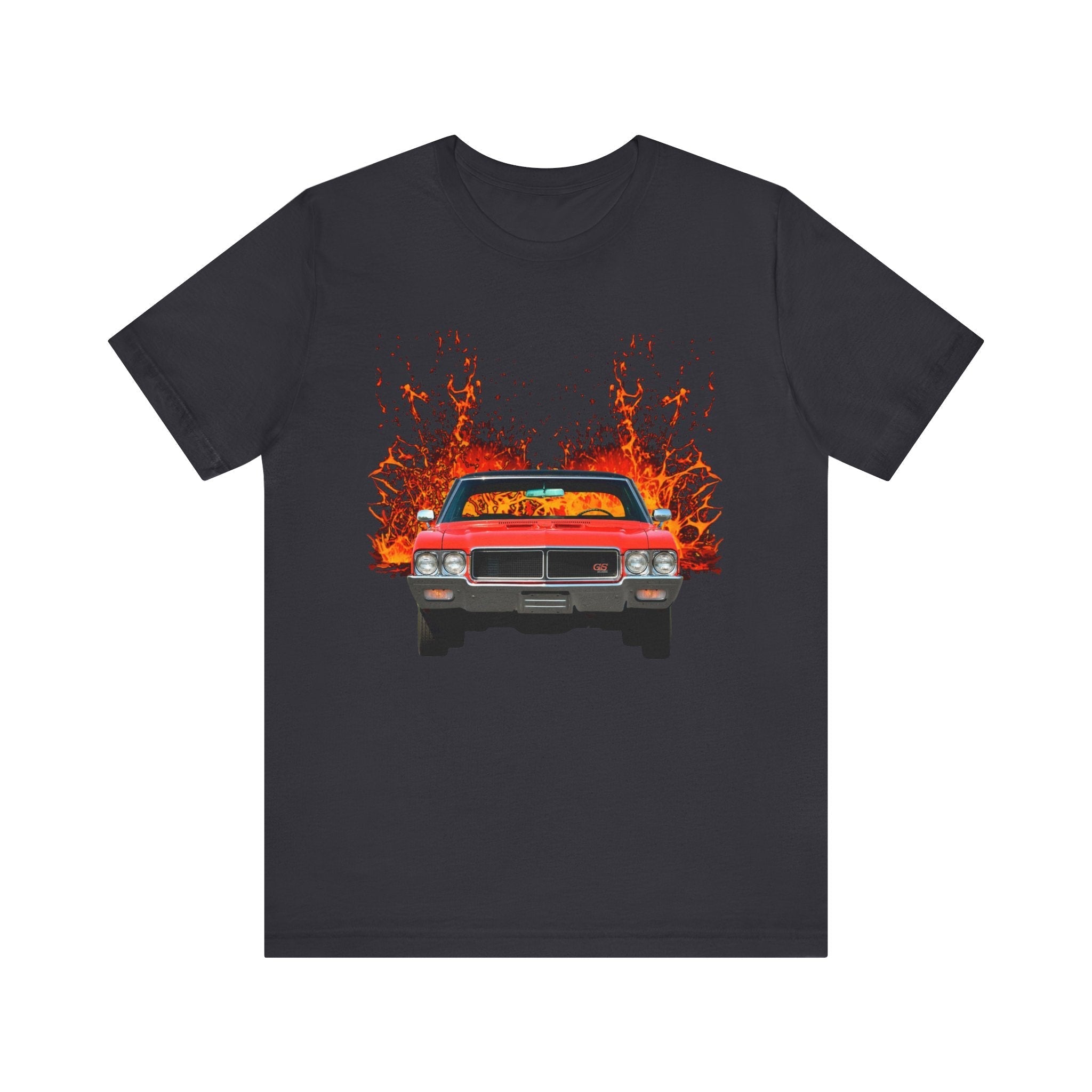 1970 Buick Gran Sport GS lava series short sleeve tee with classic car graphic.