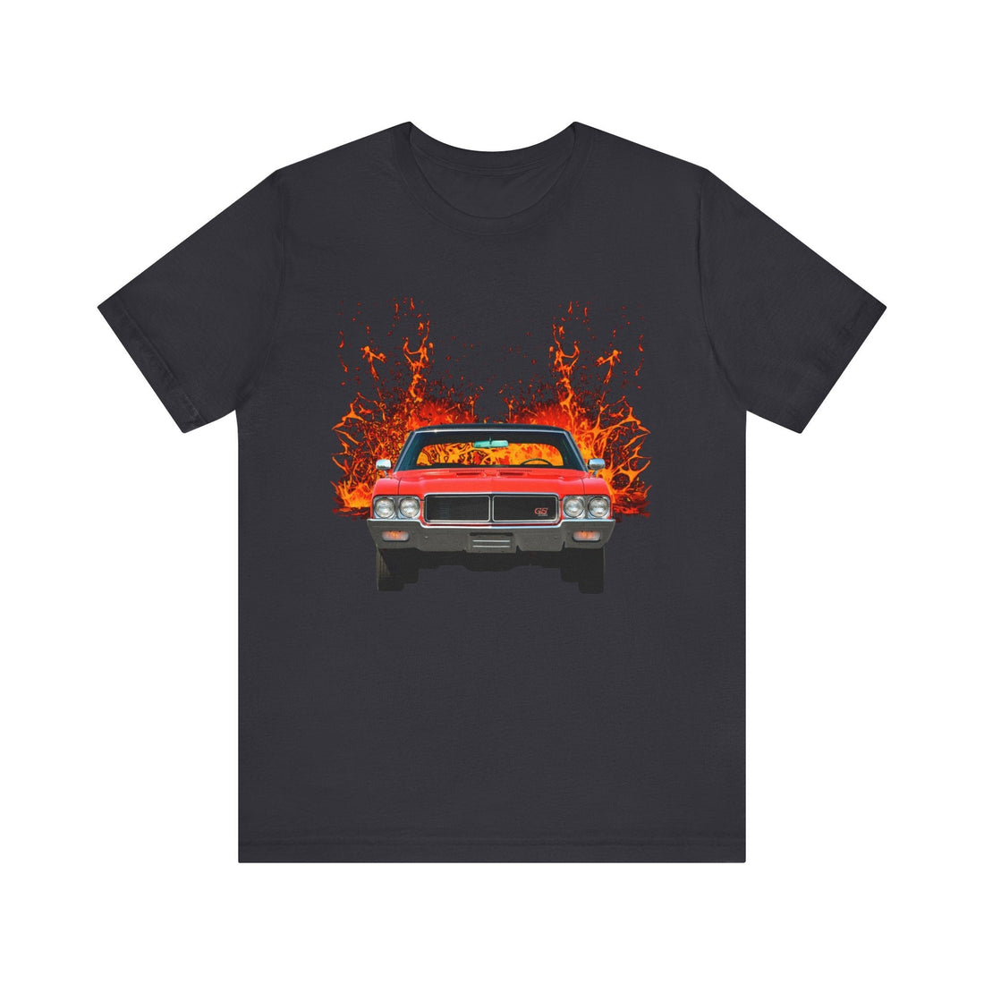1970 Buick Gran Sport GS lava series short sleeve tee with classic car graphic.