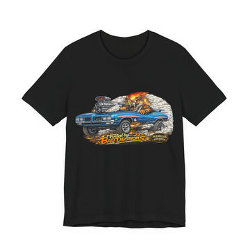 Fueled by Bad Decisions! Lightly Distressed 1970 Pontiac GTO Judge Outlaw Series T-Shirt