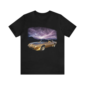 1979 Firebird Trans AM in our lightning series Short Sleeve Tee