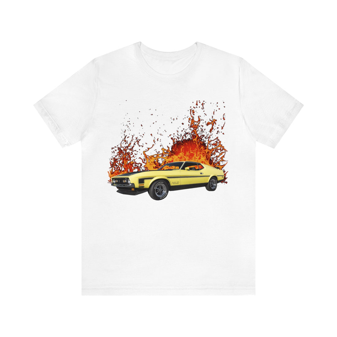 1971 Mustang in our lava series Short Sleeve Tee