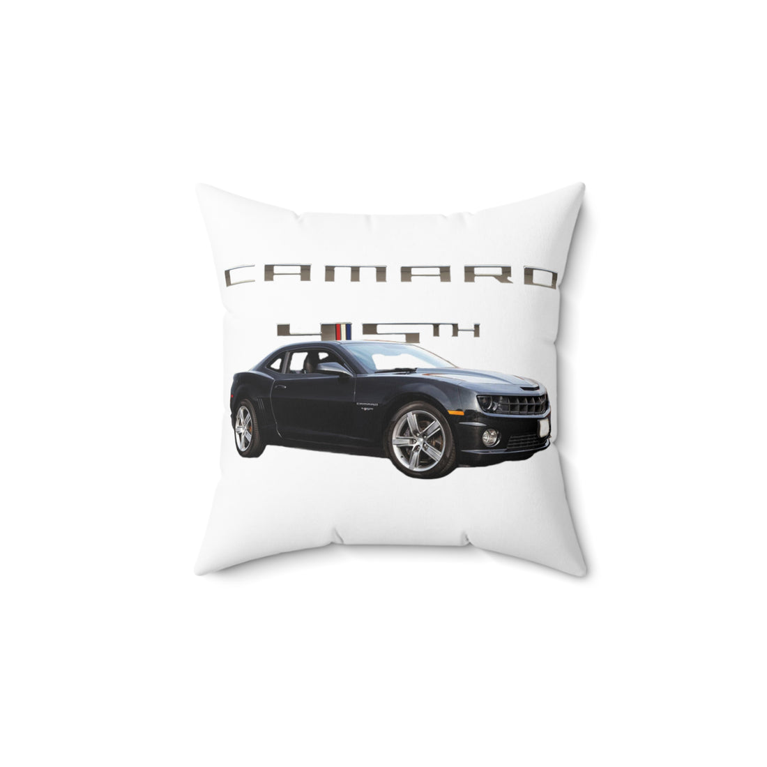 2012 45th Anniversary Chevy Camaro Spun Polyester Square Pillow